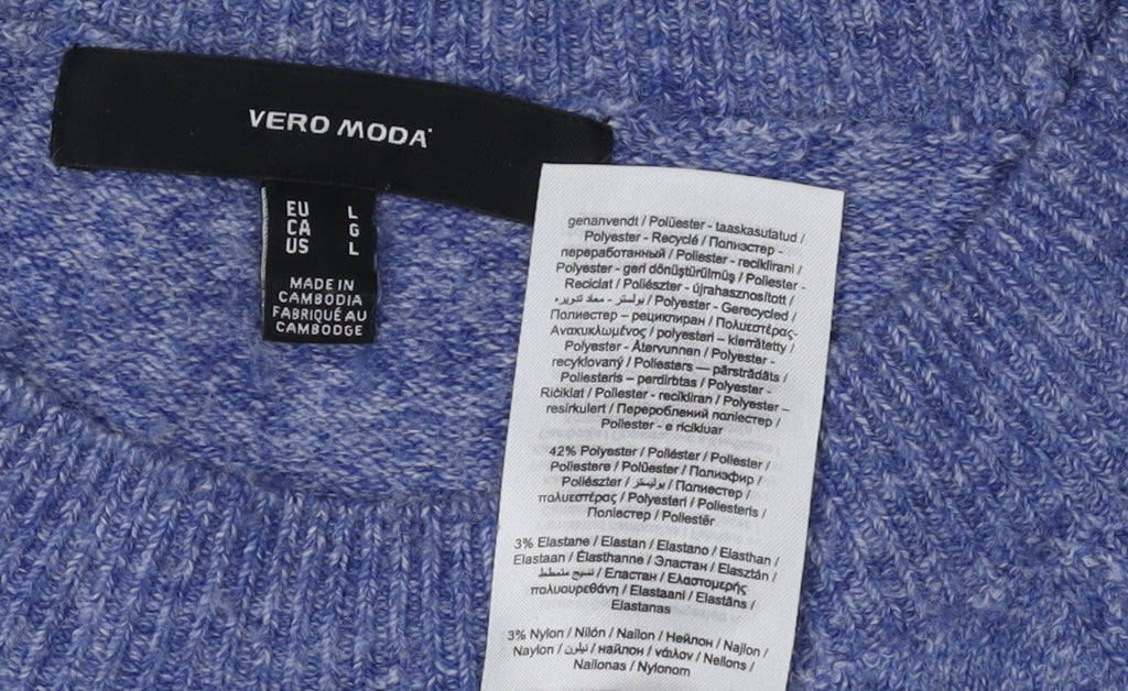Vero Moda Women's Blue Pullover Jumper - Size 12