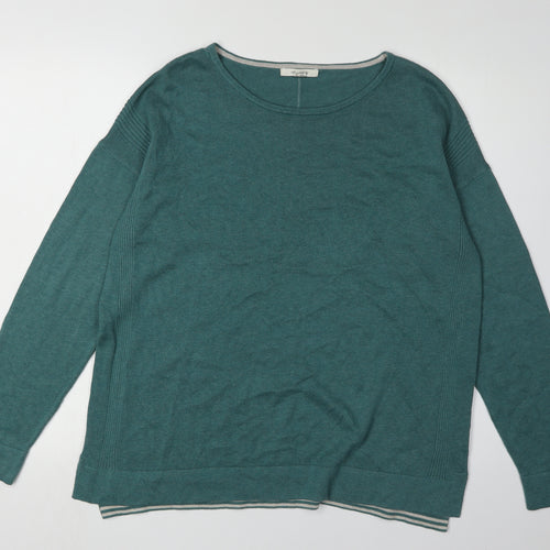 White Stuff Women's Green Pullover Jumper Size 14