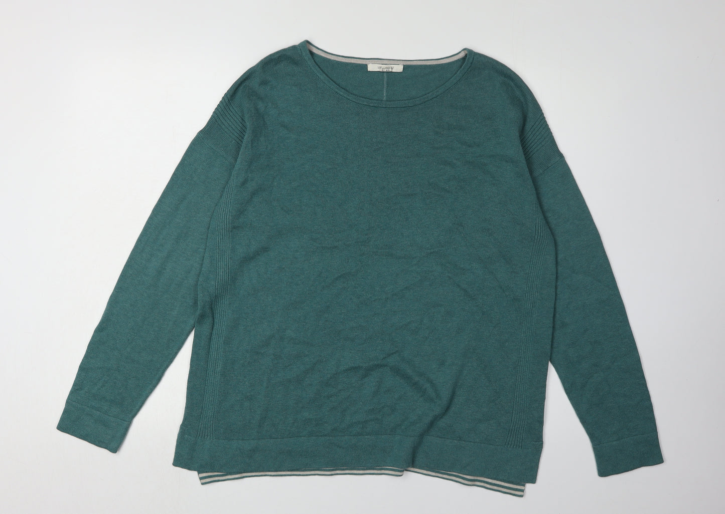 White Stuff Women's Green Pullover Jumper Size 14