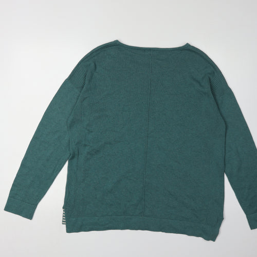 White Stuff Women's Green Pullover Jumper Size 14