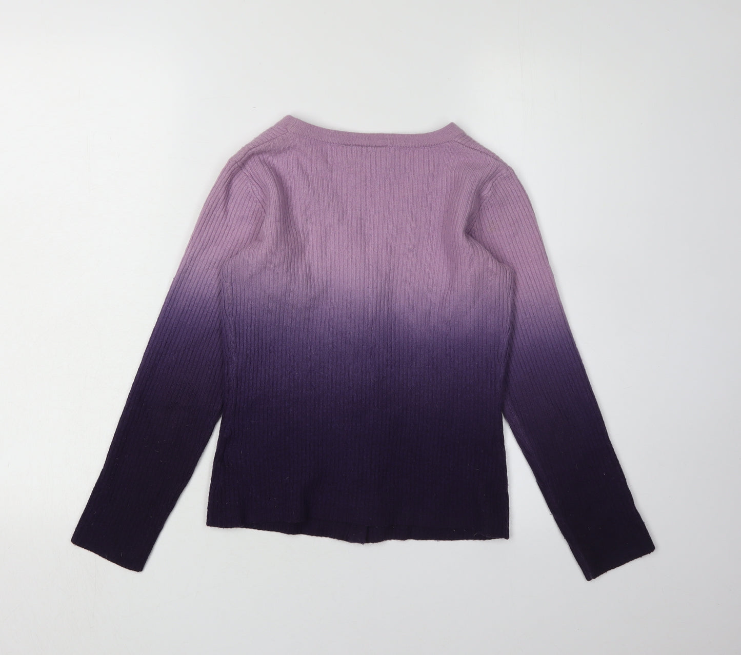 KIT Women's Purple Cardigan, Size 12, Wool Blend