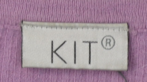KIT Women's Purple Cardigan, Size 12, Wool Blend