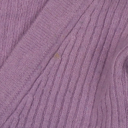 KIT Women's Purple Cardigan, Size 12, Wool Blend