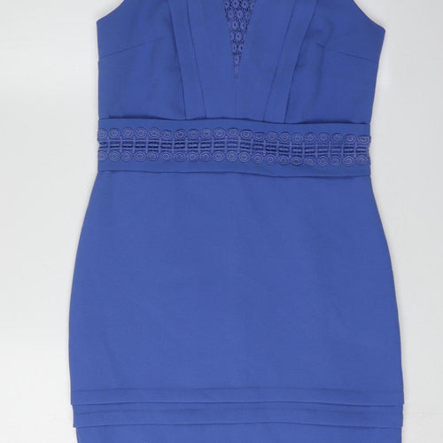 Warehouse Women's Blue Bodycon Dress Size 10