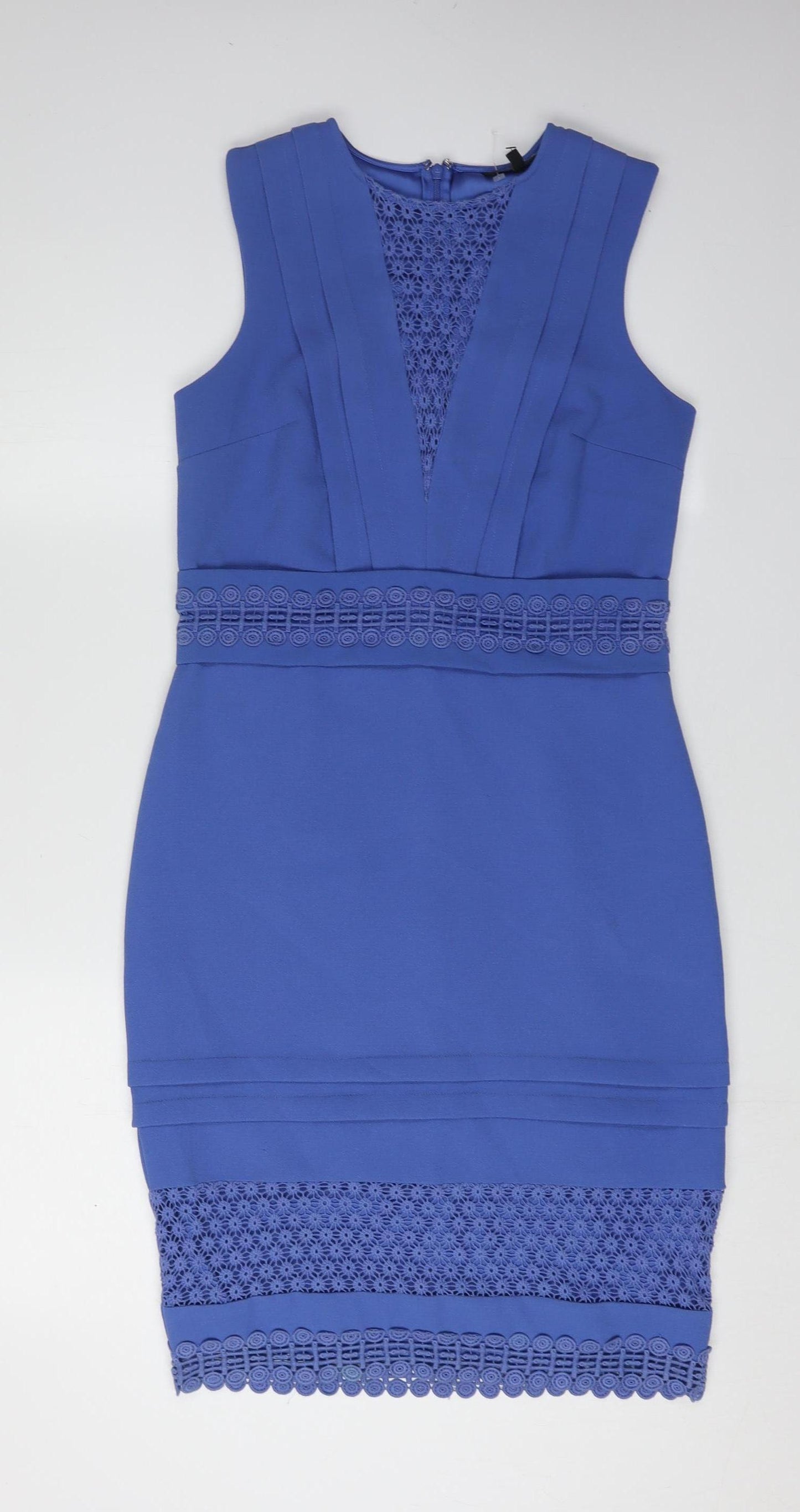 Warehouse Women's Blue Bodycon Dress Size 10