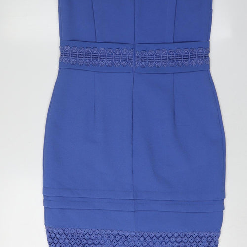 Warehouse Women's Blue Bodycon Dress Size 10