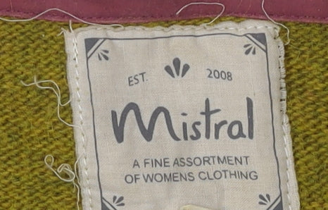 Mistral Women’s Green Crew Neck Button Jumper 10