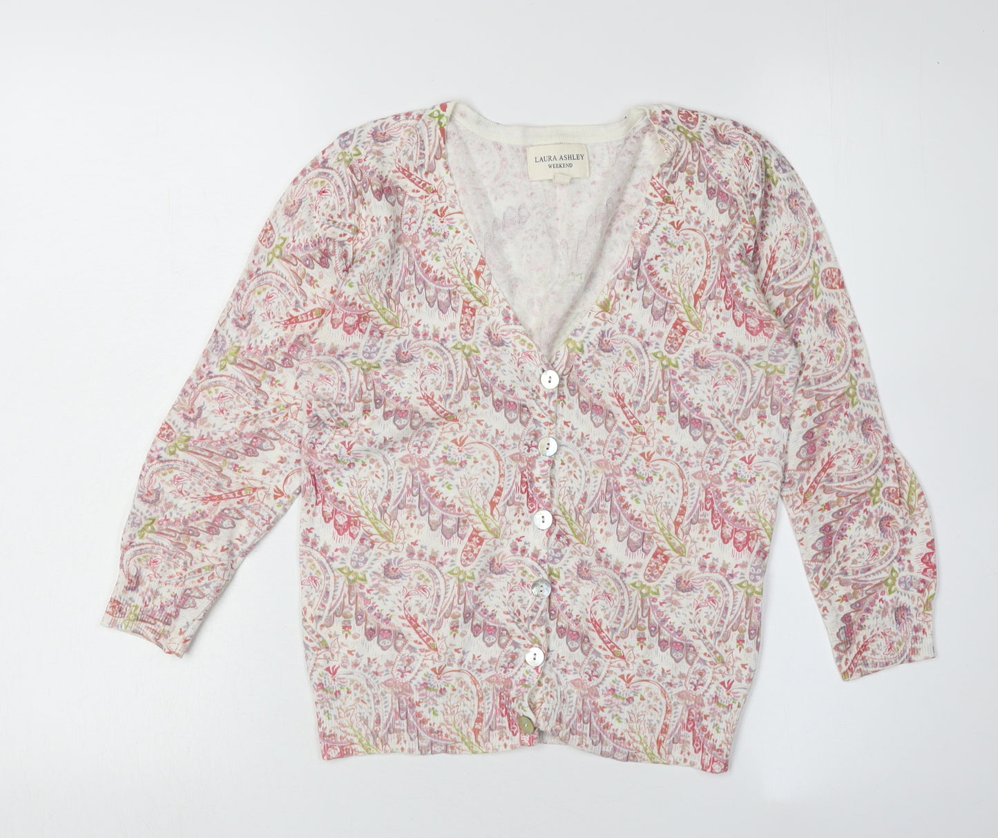 Laura Ashley Women's Multicolour Cardigan Size 8