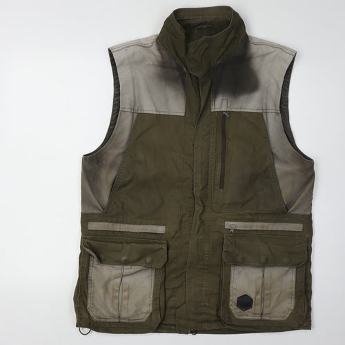 Seeland Men's Green Waistcoat Size 50 with Pockets