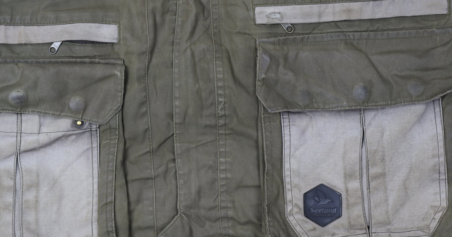 Seeland Men's Green Waistcoat Size 50 with Pockets