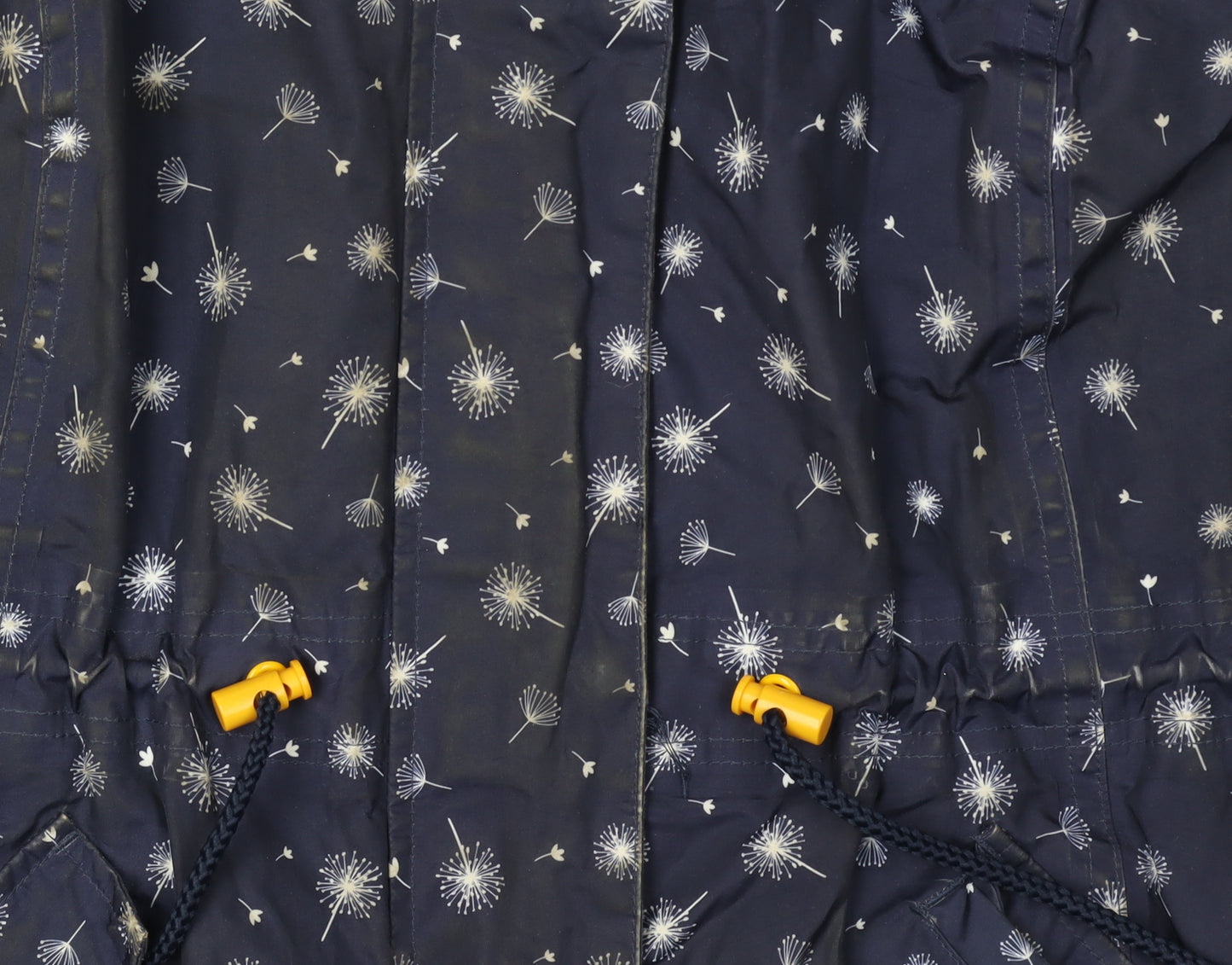 Love COATS Women's Blue Floral Rain Coat Size 14