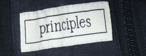 Principles Men's Blue Hooded Jacket, Size S, Casual Style