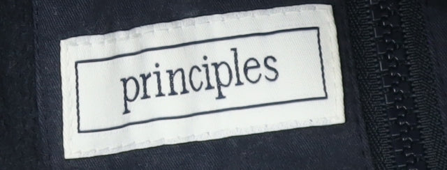 Principles Men's Blue Hooded Jacket, Size S, Casual Style