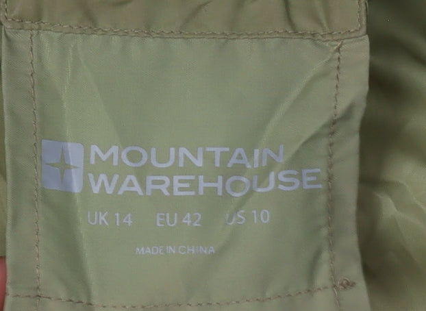 Mountain Warehouse Women's Green Waterproof Parka Size 14