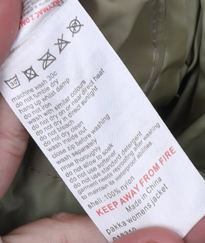 Mountain Warehouse Women's Green Waterproof Parka Size 14