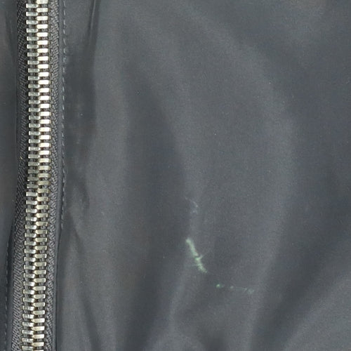 Zara Men's Black Bomber Jacket L - Stylish Casual Wear