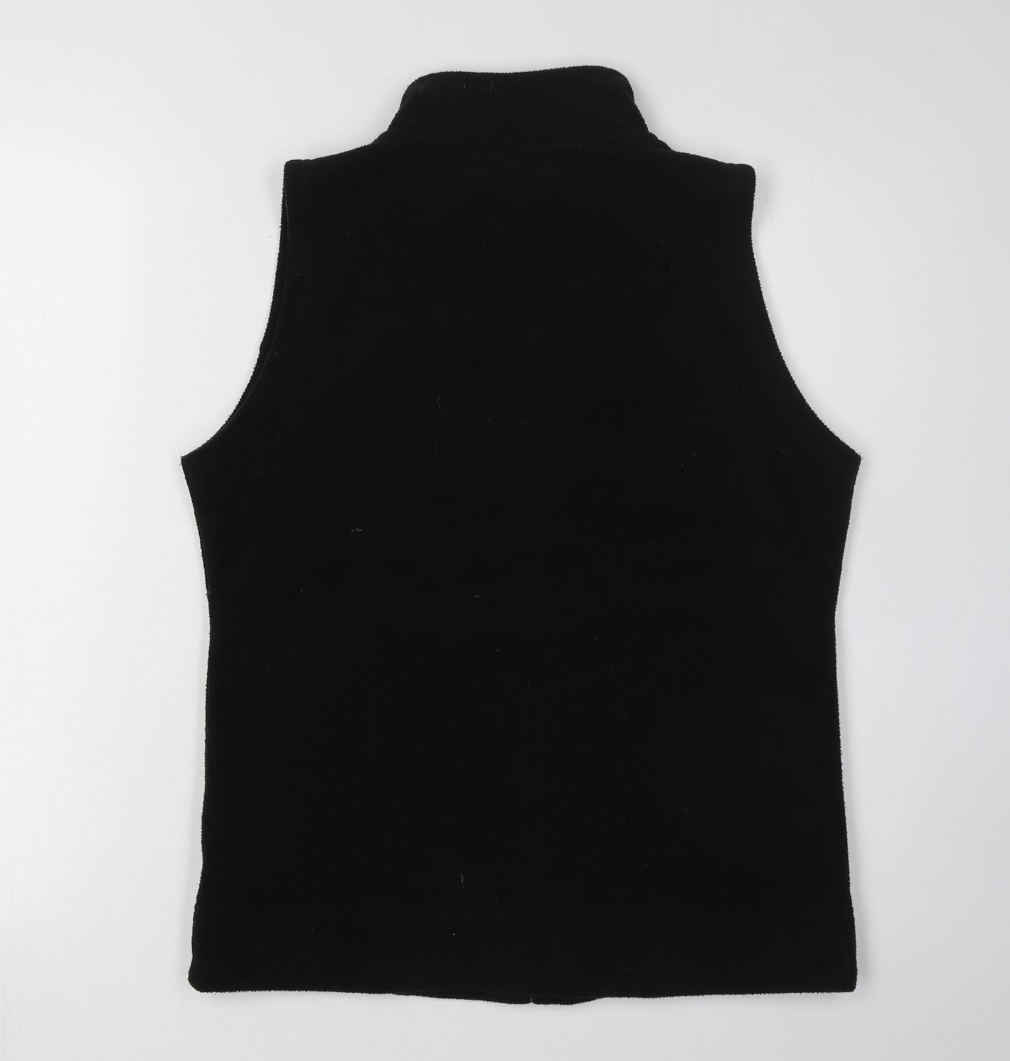 Isle Women's Black Fleece Waistcoat Size S Casual