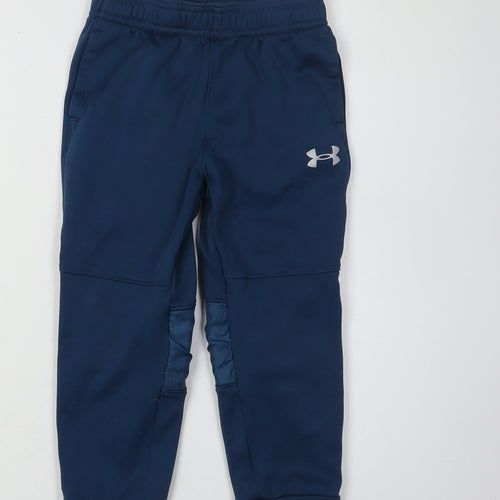 Under Armour Boys Blue Jogger Trousers 4-5 Years