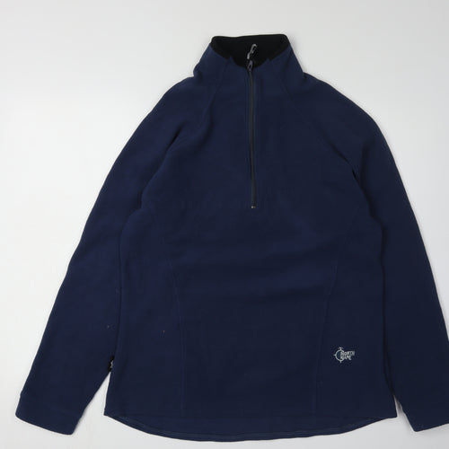 North Cape Women’s Blue Fleece Half-Zip Sweatshirt Size 16