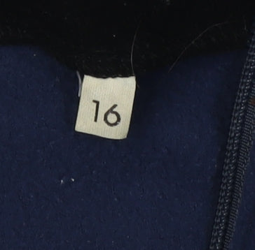 North Cape Women’s Blue Fleece Half-Zip Sweatshirt Size 16