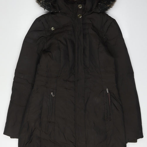 Anne Klein Women's Black Puffer Coat, Size S, Winter Style