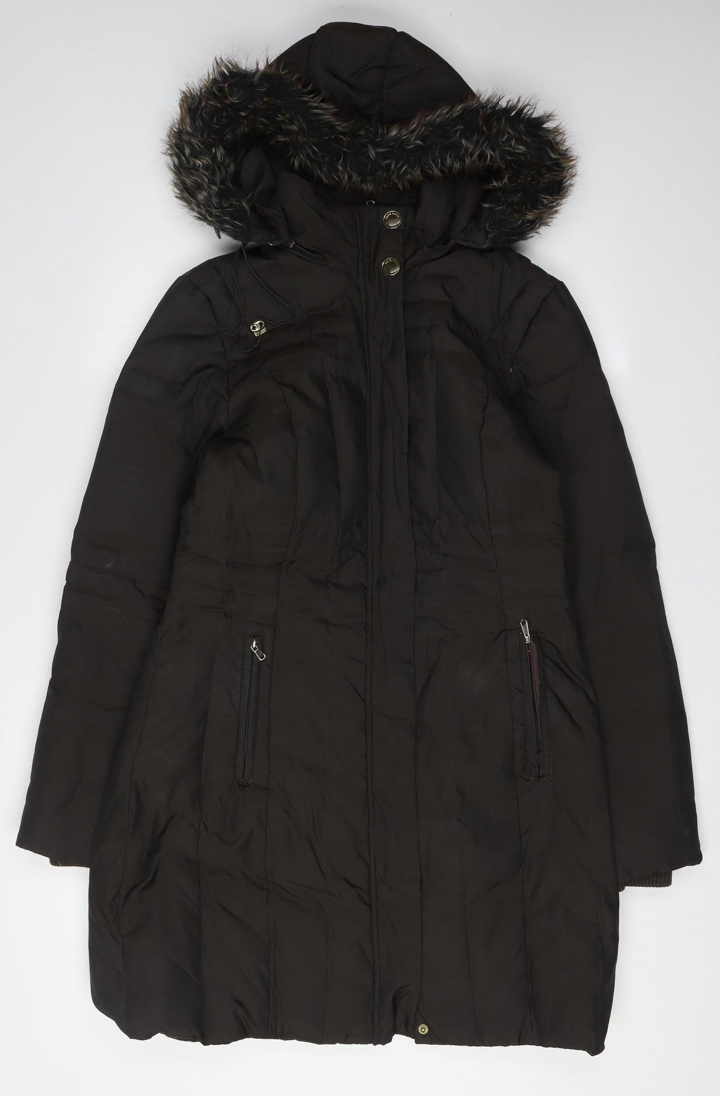 Anne Klein Women's Black Puffer Coat, Size S, Winter Style