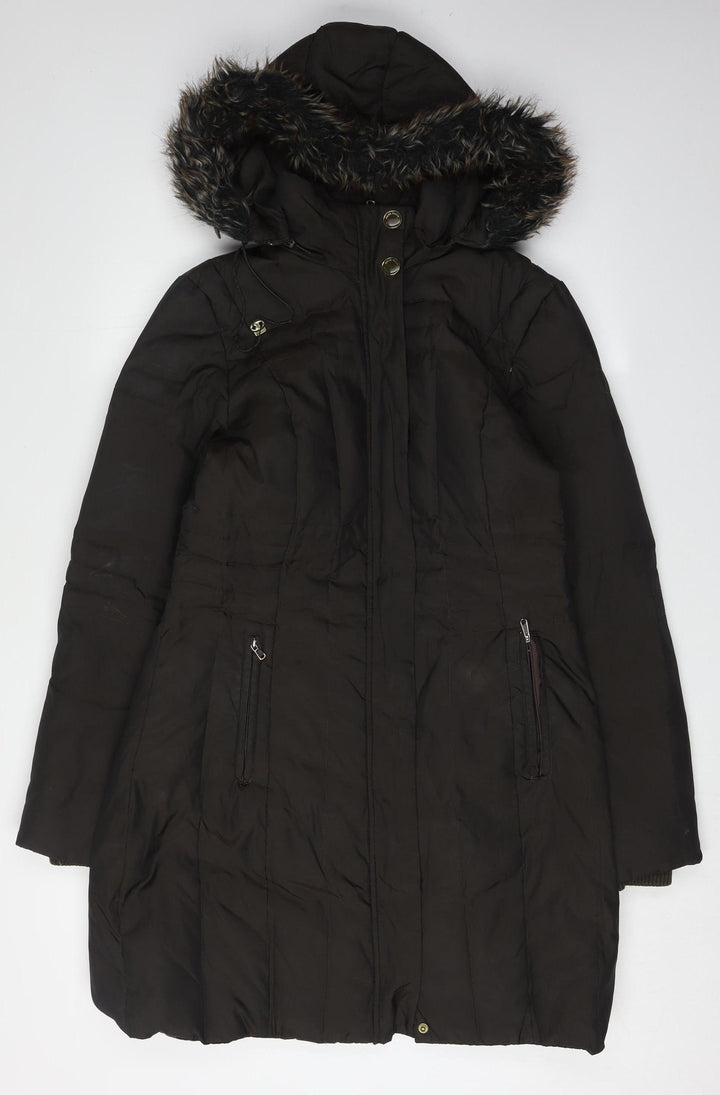 Anne Klein Women's Black Puffer Coat, Size S, Winter Style