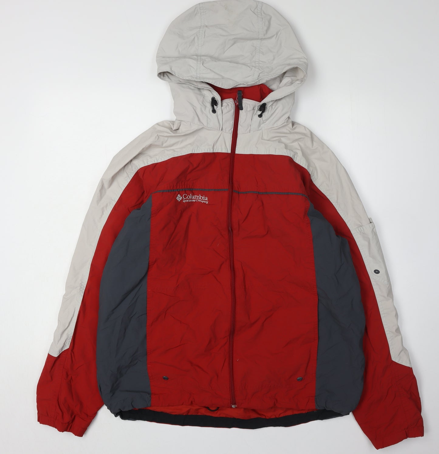 Columbia Men's Red Hooded Jacket M Outdoor Hiking