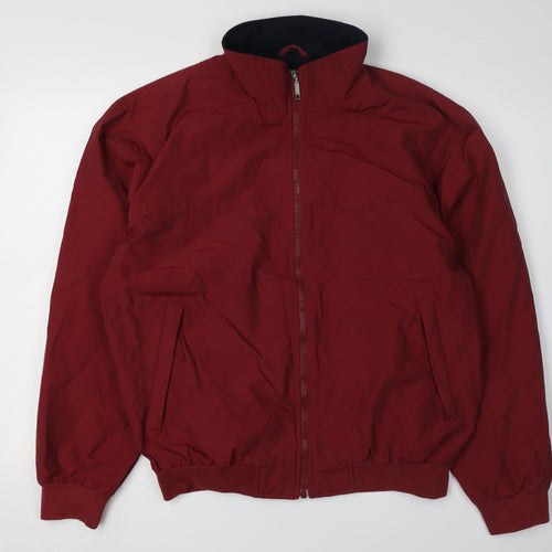Wilhelm Men's Red Full Zip Jacket Size 50 Casual