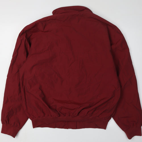 Wilhelm Men's Red Full Zip Jacket Size 50 Casual