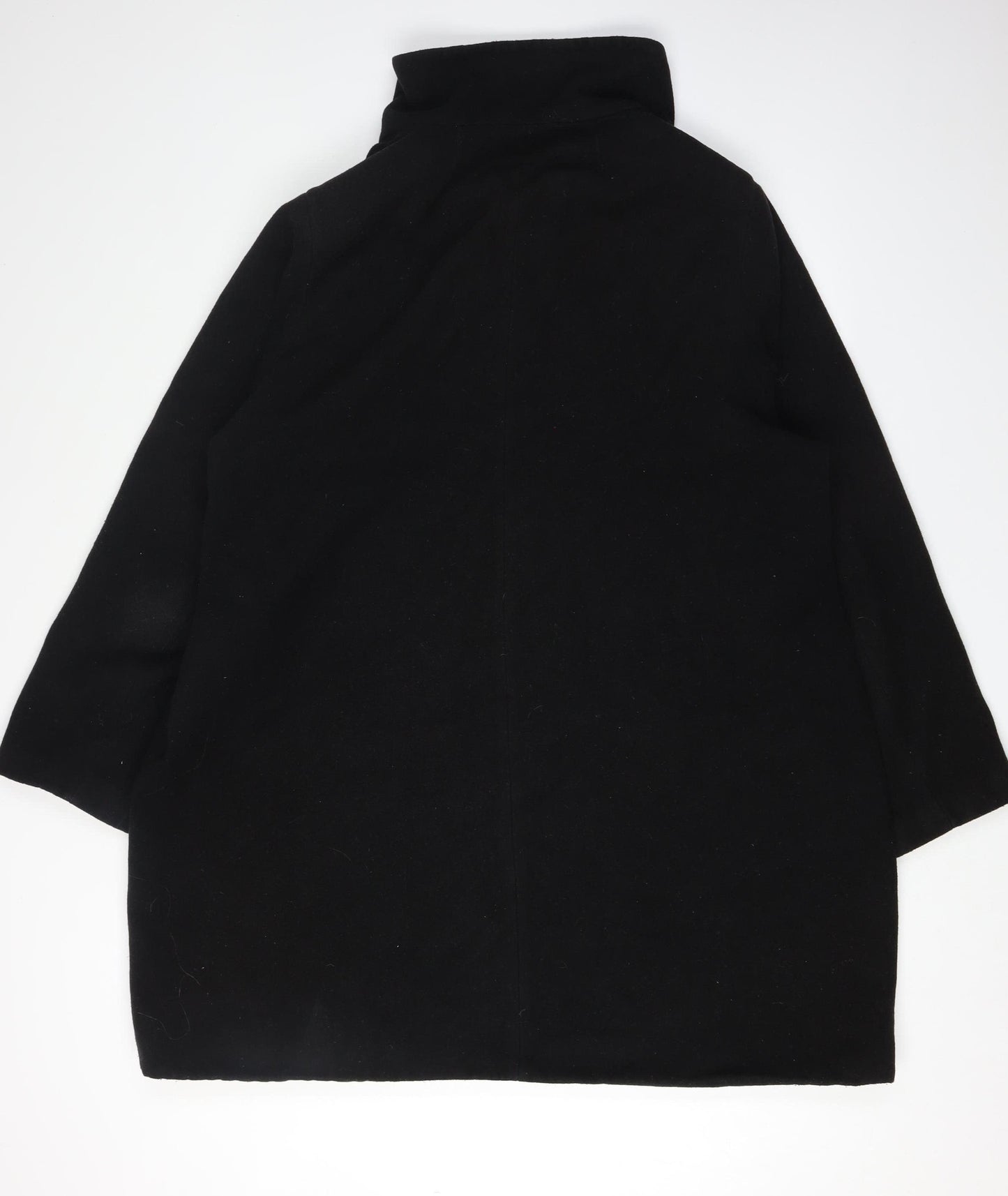 Yours Women’s Plus Black Long Coat with Zips 22/24