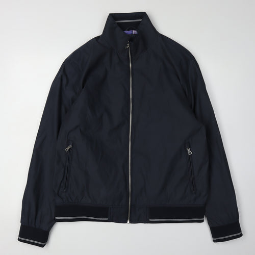 Marks and Spencer Men's Blue Basic Jacket, Size L, Regular Fit