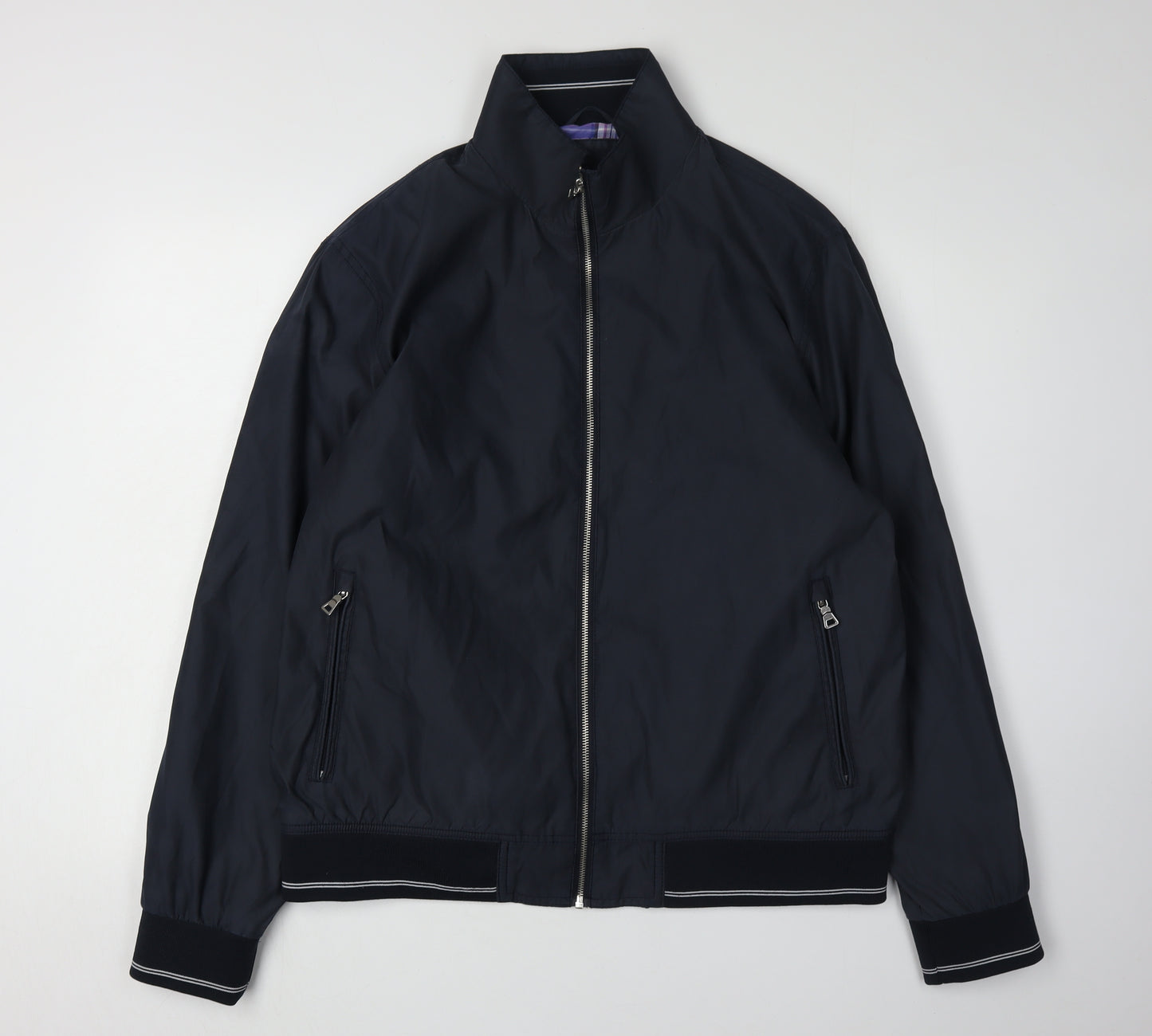 Marks and Spencer Men's Blue Basic Jacket, Size L, Regular Fit