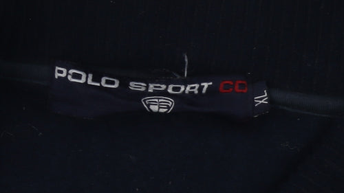 Polo Sport Men's Black Fleece Jacket XL, Casual