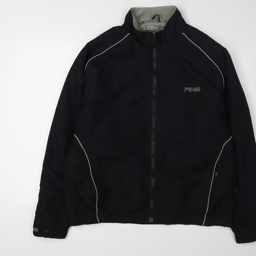 PING Men's Black Basic Jacket L - Casual Comfort