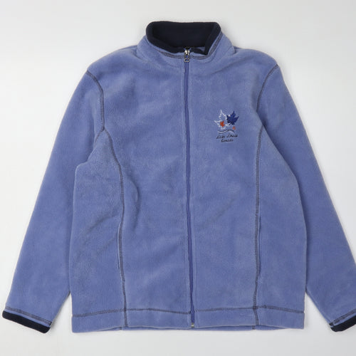 Attraction Women's Blue Fleece Jacket - M Full Zip Casual