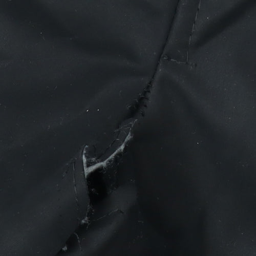 Zara Men's Black Parka Jacket S Hooded Casual