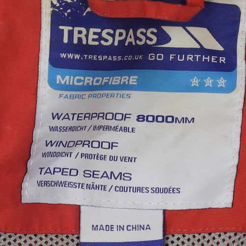 Trespass Women's Red Waterproof Jacket Size 16