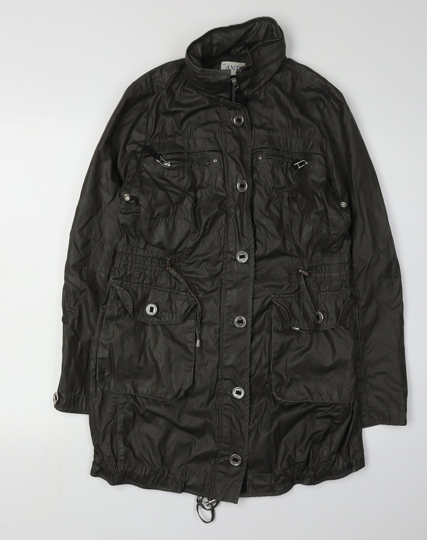 Antoni & Alison Women's Black Parka Jacket Size 10