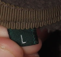 Racing Green Men's Brown Fleece Full Zip Jacket L