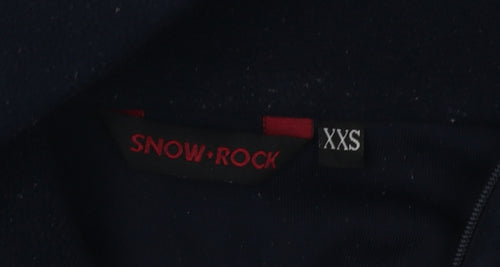 SnowRock Women's Black 2XS Fleece Zip Sweatshirt