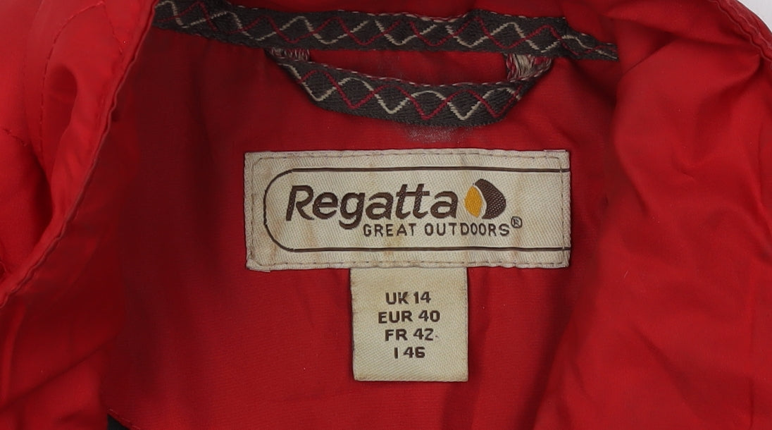 Regatta Women's Red Quilted Waistcoat Size 14