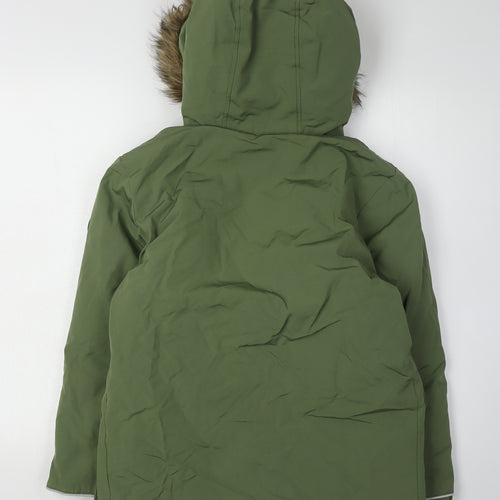 GAP Kids Boys Green Parka Coat L - Warm Winter Essential