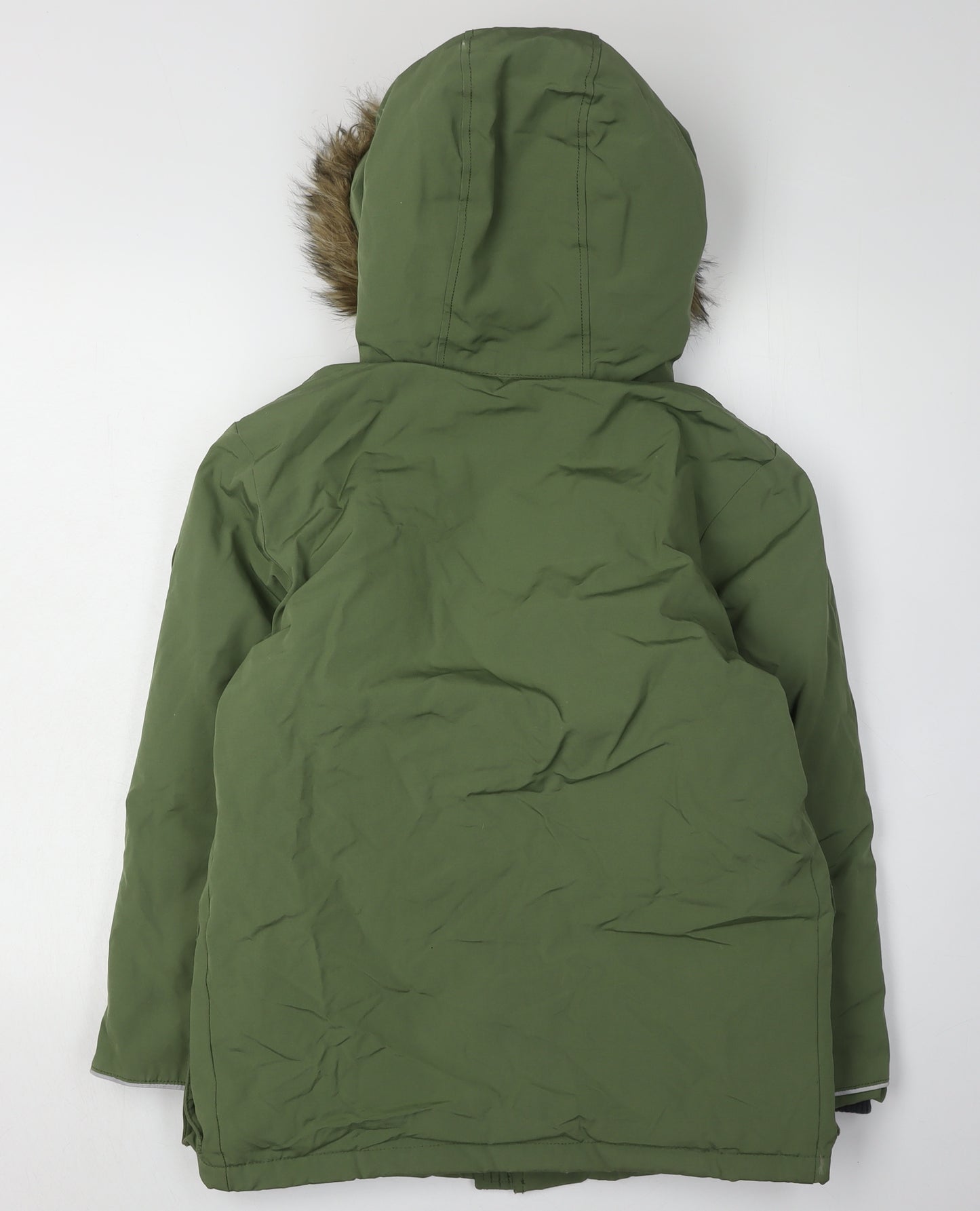 GAP Kids Boys Green Parka Coat L - Warm Winter Essential