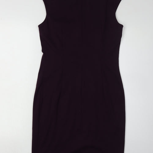 Episode Women's Purple Sheath Dress Size 10 Sleeveless