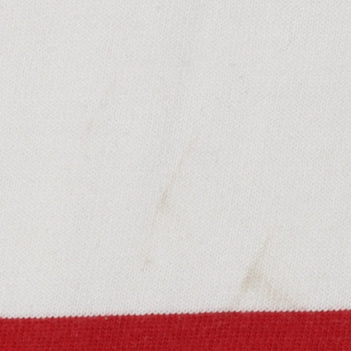 Cotton Traders Men's XL Red Striped Polo Shirt