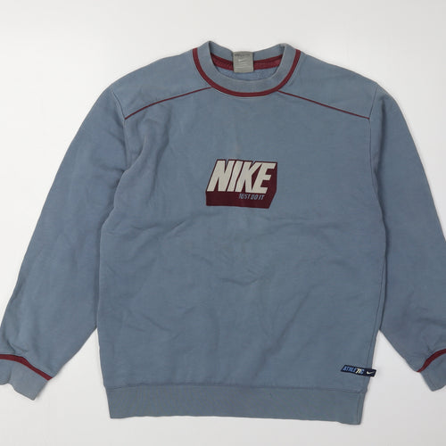 Nike Boys Blue Pullover Sweatshirt L with Logo
