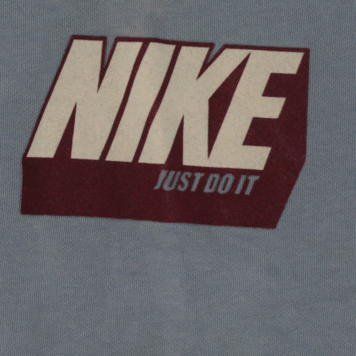 Nike Boys Blue Pullover Sweatshirt L with Logo