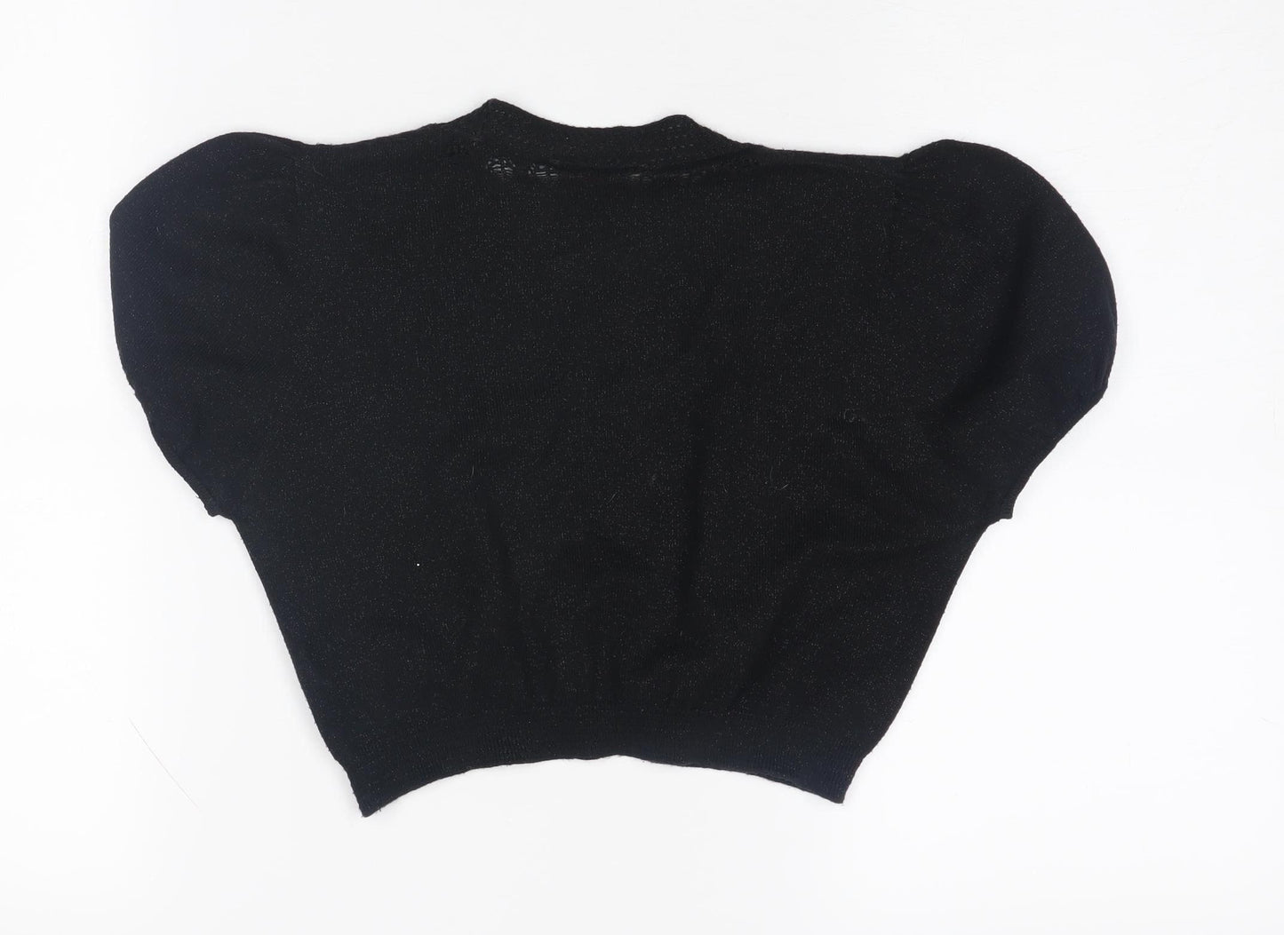 Miss Selfridge Women's Black V-Neck Shrug Size 10