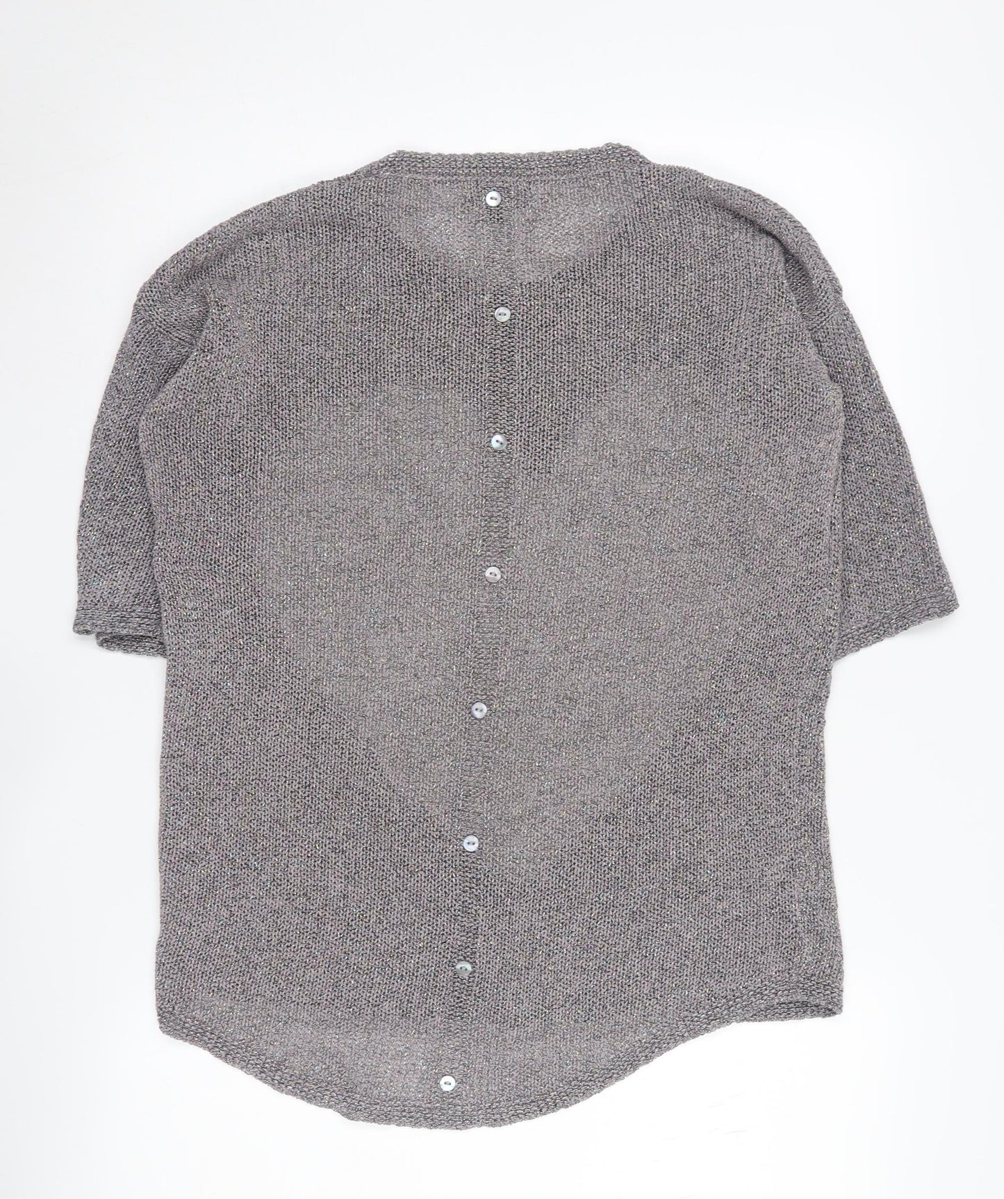 Next Women’s Grey Heart Pullover Jumper Size 10